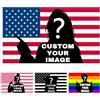 LSDINDF Bandiera Personalizzabile - Bandiera personalizzata con foto 2 × 3/3 × 5/4 × 6/5 × 8 ft, Bandiera Custom per Compleanni, Vacanze, Natale, soggiorni, camere da Letto
