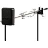 BBQ-TORO Set spiedini per Escursioni, Campeggio, falò e Altro, 90 cm, 2 Aghi per Carne, Motore (con Batteria)