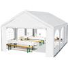 TOOLPORT Tendone per feste 4x6 m Gazebo party per sagre, mercati 450 N bianco impermeabile protezione UV