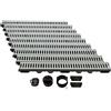 ScarMaxx 9m Canaletta scolo Acqua piovana A15 Altezza 60 mm - Griglia scolo Acqua piovana Set Completo 13 x 900 x 6 cm Acciaio Zincato