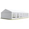TOOLPORT Tendone per feste 6x14 m PVC bianco 100% impermeabile Gazebo da giardino Tendone da esterno Tenda party