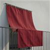 INTRECCI Tenda da Sole per Esterno, Tenda da Sole per Balconi, Impermeabile, a Caduta, 145x300 cm con Occhielli Laterali, Telo Ombreggiante, Riduce Luce e Calore, Migliora la Privacy, Colore Bordeaux.