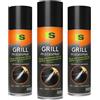 Spraytive 3 x 500 ml spray per barbecue - Detergente per barbecue - cura e conserva le griglie, padelle (acciaio inossidabile, ghisa) & Co. - Spray antiaderente, non stick per barbecue Weber Grills,