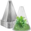 Générique Generico 40 Pezzi Campane per Piante da Giardino, Coperchio di Campana in Plastica Trasparente per Pianta Mini Serra Cappelli per Piante per Protezione Contro Uccelli, Insetti, Gelo o Intemperie