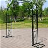 Rytgdxss Arco da Giardino per Rampicanti,Arco per Rose in Metallo,Arco per Rampicanti,Traliccio Ad Arco Per Fiori E Piante Da Esterno,Robusto E Stabile(L340xW40xH230cm)