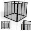 Juskys compostiera in metallo 800 L, acciaio zincato e verniciato a polvere, resistente alle intemperie, ventilazione tramite griglia, compostaggio rapido - nero