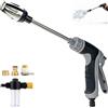 Generisch Pressure Washer, Turn Any Hose into a high pressure Water Cleaning Jet, 2026 New Heavy Duty Garden Hose Nozzle, Multi Function Spray Gun for Car Wash, Patio, Yard, Pet (C)