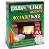 Yoeyang Set 12 DIAVOLINA Accendifuoco X 80 Bipacco per Barbecue E Camino