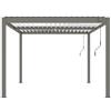 Habitat et Jardin Pergola bioclimatica Windsor - 3 x 4 m - Taupe
