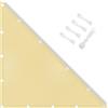 IOAOI Tenda parasole impermeabile, 1,5 x 2 x 2,5 m, a triangolo rettangolo, blocco UV 95%, con corda gratuita, protezione solare per esterni, giardino, patio, cortile, prato, pergolato, posto auto