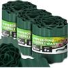 Instalguru Bordura Giardino 15 cm 27 m Profilo Prato Flessibile Separatore Aiuole Plastica Verde Resistente Intemperie Cordolo Orto Striscia Divisoria Muretto Stop