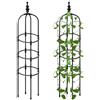 Chdnhe 150 cm Traliccio da Giardino, obelisco per traliccio in metallo, obelisco per piante rampicanti, supporto per piante rampicanti per piante, rose, pomodori, cetrioli, uva