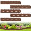 wowspeed 5 Pezzi Bordura per Giardino in Acciaio Corten, 107cm Bordura per Aiuola, Altezza 20cm, Bordo per Aiuole Flessibile, Bordure per Aiuole, Bordi per Aiuole Giardino per Cortile, Prato, Orto