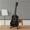 Chitarra 25 Pollici Facile da Suonare Mini Chitarra Nera per Principianti