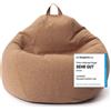DS Produkte LUMALAND Comfort Line Pouf XXL, 315L - comoda poltrona divano - ideale come pouf