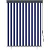 vidaXL Tenda a rullo per esterni 120 x 250 cm blu e bianca