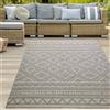 Teppich-Traum Tappeto per interni ed esterni in sisal con motivo a rombi beige marrone Dimensioni - 200 x 280 cm