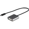 StarTech.com Adattatore USB C a DVI - Adattatore Dongle da USB-C a DVI-D 1920x1200p - USB Type C a DVI Display/Monitor - Convertitore video - Compatibile con Thunderbolt 3 - Cavo integrato da 30 cm