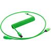 CableMod PRO Cavo a spirale per tastiera da USB-C a USB di tipo A, cavo a spirale per tastiere da gioco, verde vipera