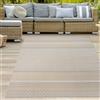 Teppich-Traum Tappeto per interni ed esterni dal design etnico - Moderno motivo a rombi in beige-giallo Dimensioni - 160 x 220 cm