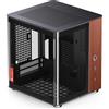Jonsbo TK-0 Alloggiamento PC Mini-Tower Mini-ITX Vetro temperato Legno