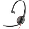 POLY Blackwire 3215 Cuffia cablata Telefono/Musica USB Tipo C Nero