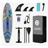 COIL Tavola da SUP COIL - Set SUP gonfiabile - Set completo da Stand Up Paddle - con pagaia - con pompa - custodia impermeabile per cellulare - Stabile - 335 cm - 170 kg - Viola