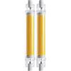 Eglo R7S - Lampadina ad asta a LED dimmerabile con illuminazione a 360°, 8 W (equivalente a 75 W), 806 lumen, colore luce: bianco caldo, 2700k, diametro 1,6 cm, lunghezza 11,8 cm (Confezione da 2)