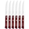 Tramontina Set Coltelli da Bistecca in Acciaio Inox Polywood 6 pezzi
