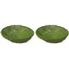 Comarco Sa Cestino Decorativo in Paglia Verde d. 28 cm (Confezione da 2)