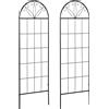 Outsunny Traliccio da giardino Per Piante Rampicanti in metallo, 51x152 cm, Nero | Aosom Italy