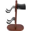 Fabater Supporto per Controller, Supporto per Controller da Gioco in Legno con per Cuffie, Compatibile con 3 o 1 Cuffia e 2 Gamepad, Accessori per Gancio per Cuffia