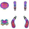 marspell 2 kit di ricambio per pulsanti D-Pad in metallo, 4 palette in metallo, serrature a grilletto per capelli, per controller Xbox One Elite serie 2 (metallico)