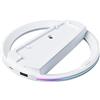 Plyisty per Supporto Verticale per Console Slim, Supporto Base Colorato RGB Supporto Base Antiscivolo di Espansione USB 2.0 per Accessorio Console Slim