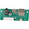 Spacnana Scheda Porta di Ricarica per Altoparlante CHARGE3 GG, Materiale PCB, 4 Porte USB, Ricarica 3A, stabilità Migliorata per Dispositivi Audio