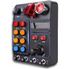 Sxhlseller Scatola di Controllo da Corsa con 30 Tasti Programmabili, Illuminazione RGB, Compatibile con VolantePXN V9 GEN2, Giochi per PC, Struttura in ABS