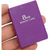 Tomantery Scheda di Memoria di Gioco Ad Alta velocità da 8 MB per FMCB1.966 Plug and Play, Accessori per Schede di Memoria di Gioco per Master, Materiale ABS (Viola)