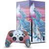 Head Case Designs Licenza Ufficiale Ed Beard Jr Canzone Della Luna Luna Del Lupo Draghi Pacchetto Console Da Gioco Wrap E Pelle Per Controller Compatibile con Xbox Series X