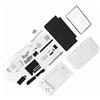 TIKATARER Kit di Sostituzione Completo 'alloggiamento per 3DS XL, Set di Riparazione Completo con Tutti i Pulsanti, Interruttori, Cerniera e Trasferimento LED, Blu Rosso Bianco Opzionale, Ideale
