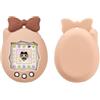 Generico Cartone animato Custodia protettiva Adatto per Tamagotchi Connessione V3 Coperchio di protezione in silicone, protezione completa anti-graffio, a prova di polvere e antiurto (Marrone chiaro)