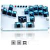 DmgicPro Stickless Arcade Stick 14Keys All-Button Mini Fighting Game Arcade Stick Controller Fight Stick per PS3/PS4/PC/Switch (nero)