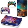 PDURMBUAB Nessuna Schiuma Nessuna Bolla Pelle Decalcomanie Anime Console Per PS5 Disk Edition 2 Controller Pellicola Vinile Avvolge, Durevole, Resistente Graffi 44829