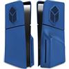 AARONMEI Custodia per PS5 Slim, pannello con fori per la dissipazione del calore, cover protettiva antigraffio e antipolvere, pannelli laterali di ricambio in ABS (blu-unità ottica)