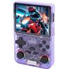 Tonysa Console di Gioco Portatile retrò, Schermo da 4 Pollici 720 X 720 Dispositivo di Gioco Portatile di Memoria da 128 GB con Processore Quad Core RK3326 a 64 Bit, per Giochi 2D 3D e (PURPLE)