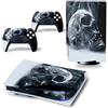 PDURMBUAB Nessuna Schiuma Nessuna Bolla Per PS5 Skin Disc Edition Anime Console E Controller Vinile Cover Skin Wraps Per PS 5 Disc Version 29434(3)