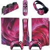GALSOR Protettivo Per PS5 Console Disc Edition & Digital Sticker Vinyl Decal Cover Per Ps5 Controller & Charging Station & Headset & Media Remote 82913 Senza Bolle E Senza Residui(Digital Edition)