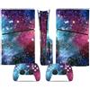 LNMLRBXEXZ Compatibile Con Adesivi Skin Per PS5 Slim Skin Disc Edition & Per Digital Console Controller Vinyl Cover Skins Wraps Scratch Resistant Compatible 97754 Avvolgimento(Disc Version)