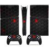 LNMLRBXEXZ Compatibile Con Adesivi Skin Per PS5 Slim Skin Disc Edition & Per Digital Console Controller Vinyl Cover Skins Wraps Scratch Resistant Compatible 43729 Avvolgimento(Disc Version)
