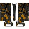 YLMKMVLCZC Pelle Decalcomania Per PS5 Slim Skin Digital Edition Console E Controller Vinyl Cover Skins Wraps Resistente Ai Graffi Compatibile Con 23157 Avvolgimento Della Pelle