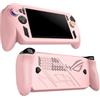 Generico Cove per ROG Xbox Ally X Custodia protettiva in silicone morbido avvolgente antiurto per ROG Xbox allyX Custodia antiurto con imbottitura e cappuccio per joystick (Rosa)